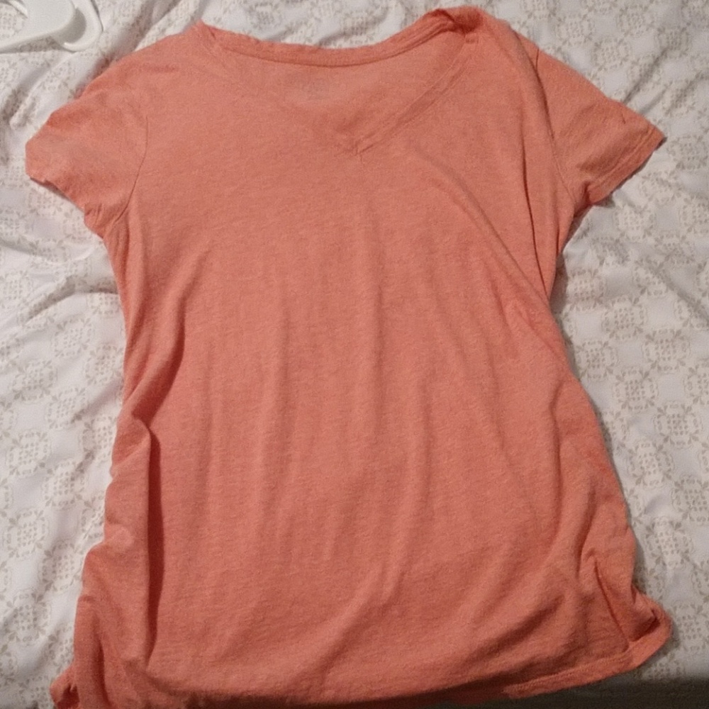Orange maternity top